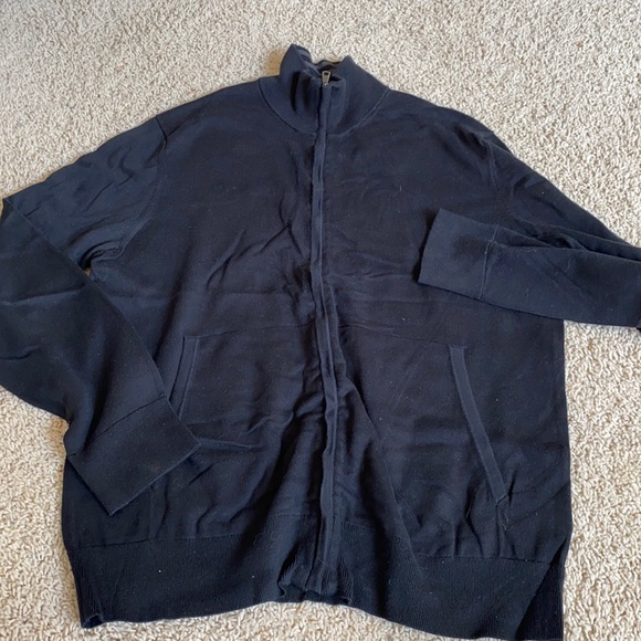 mens long sleeve zip sweater